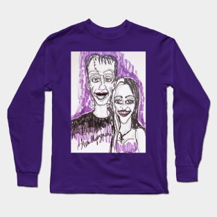 The Munsters Herman Munster and Lily Long Sleeve T-Shirt